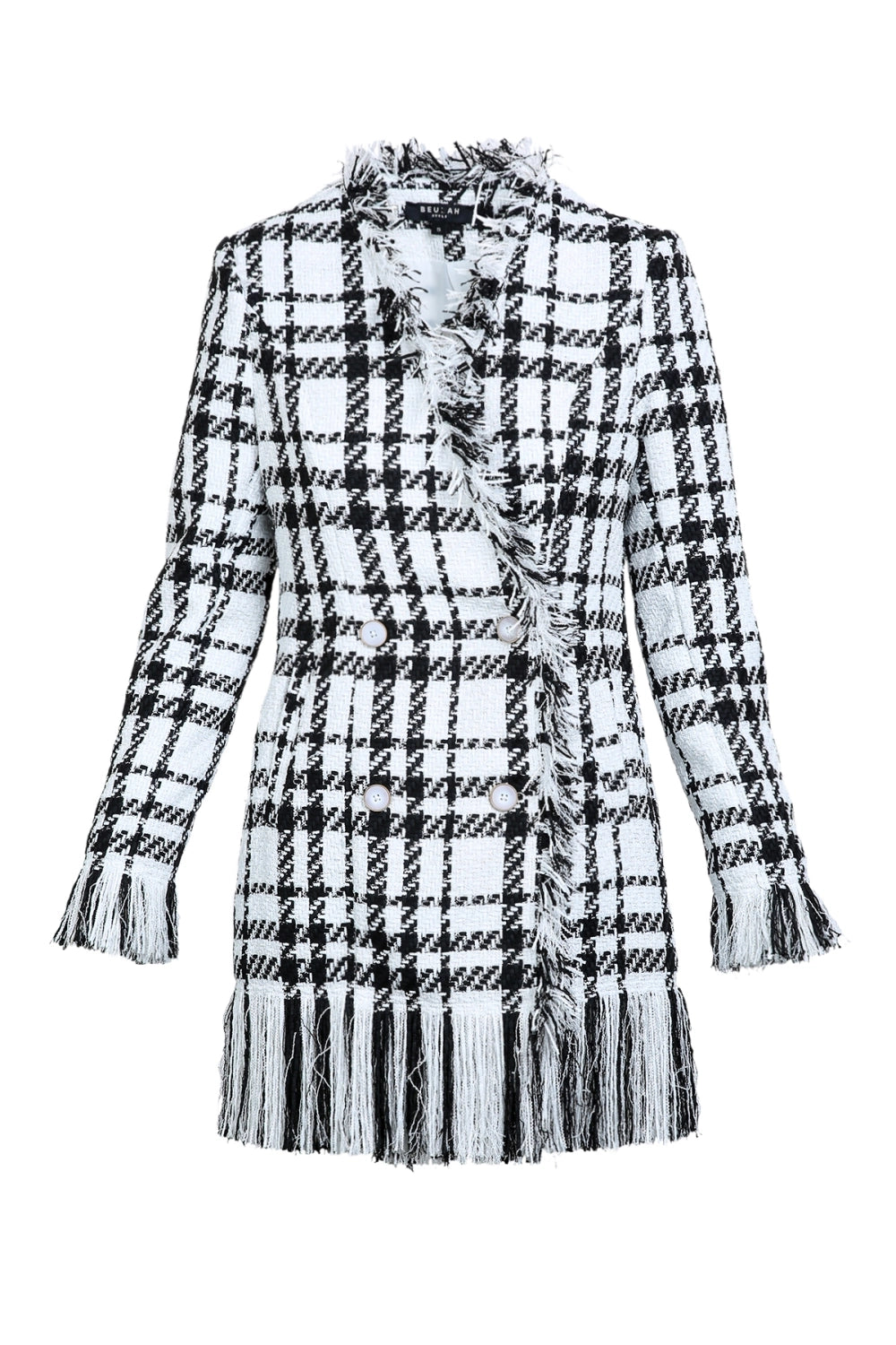 Black and White Tweed Blazer