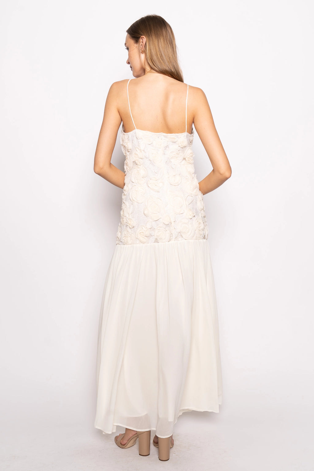 Rose White Dress