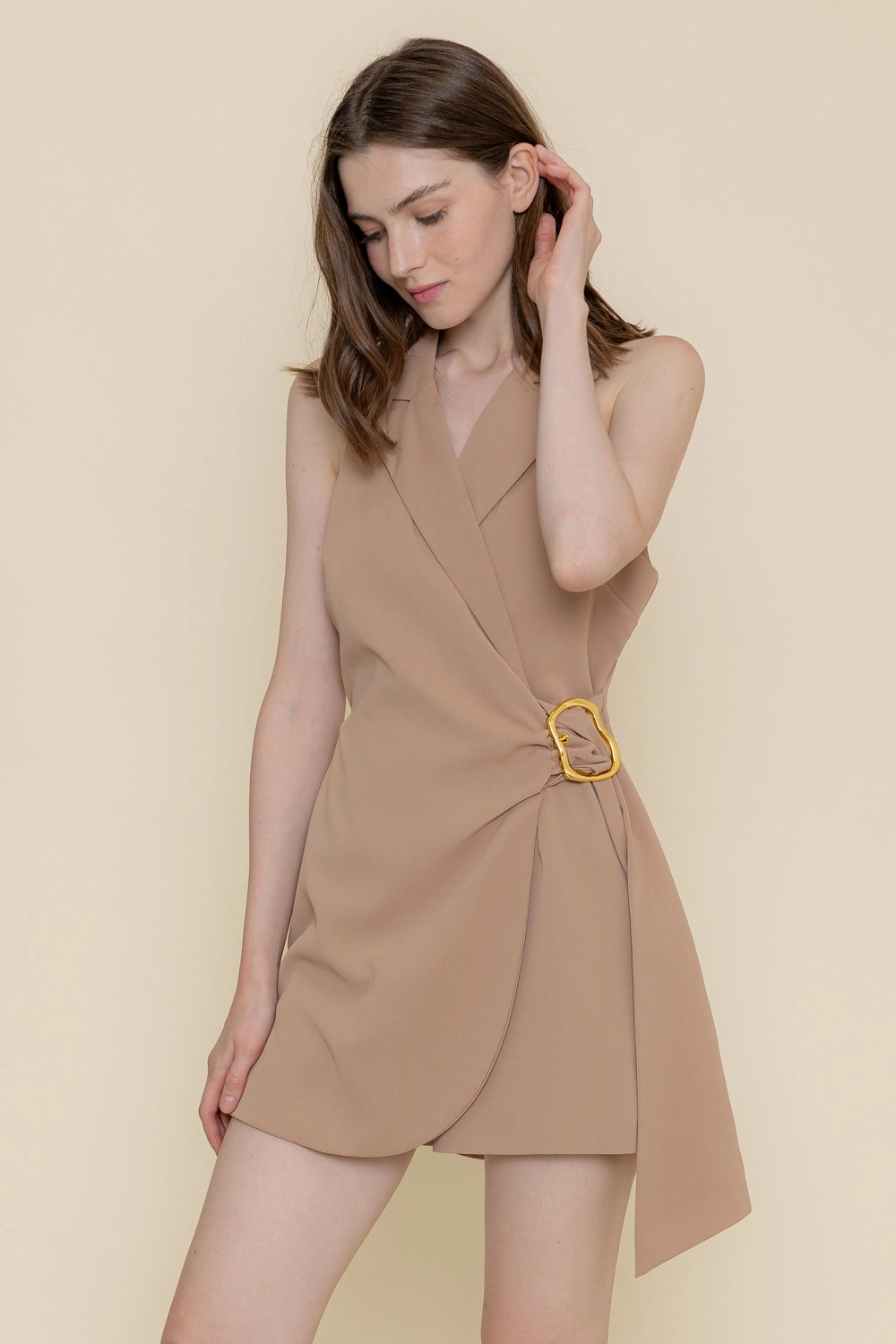 Taupe Romper