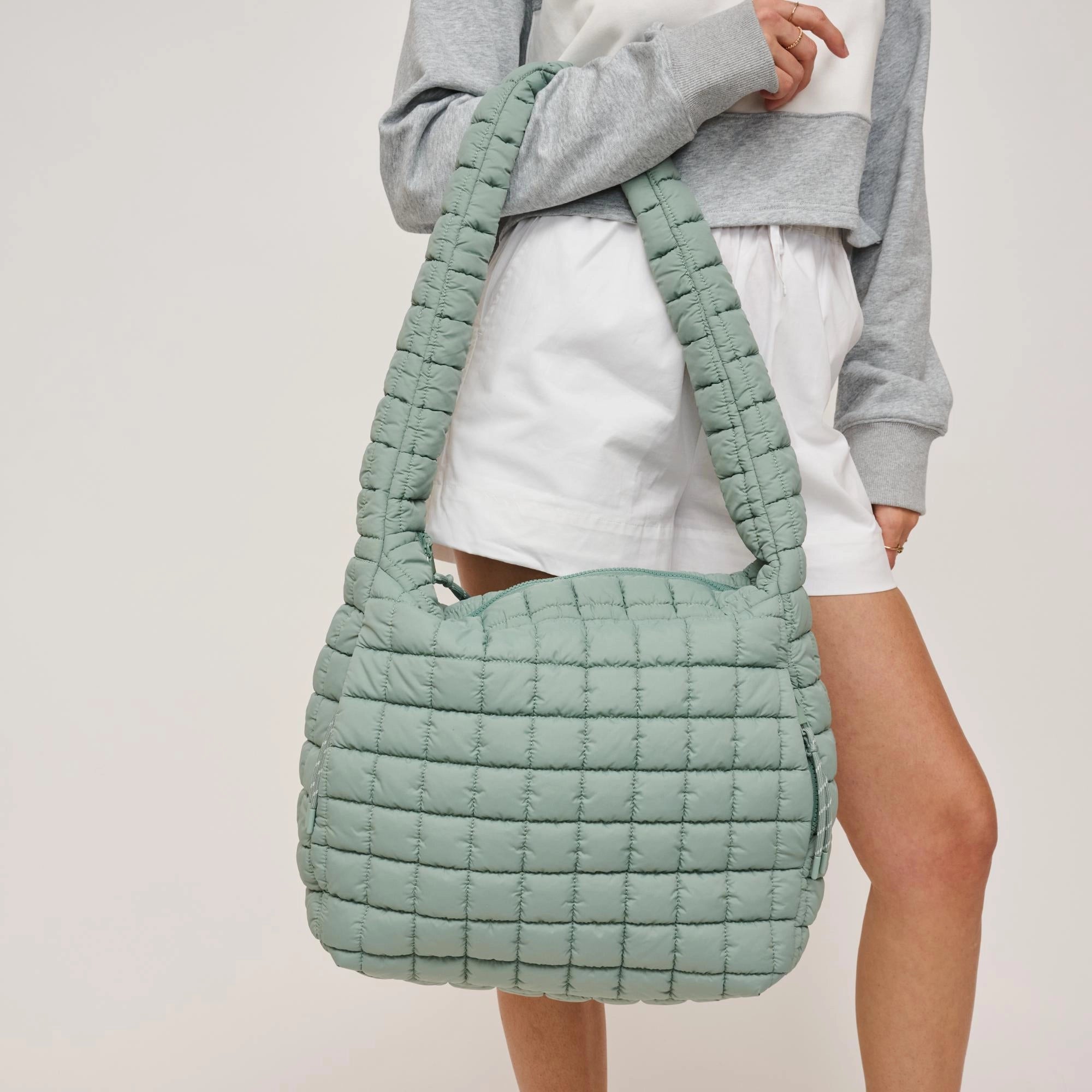 Leda Quilted Puff Hobo