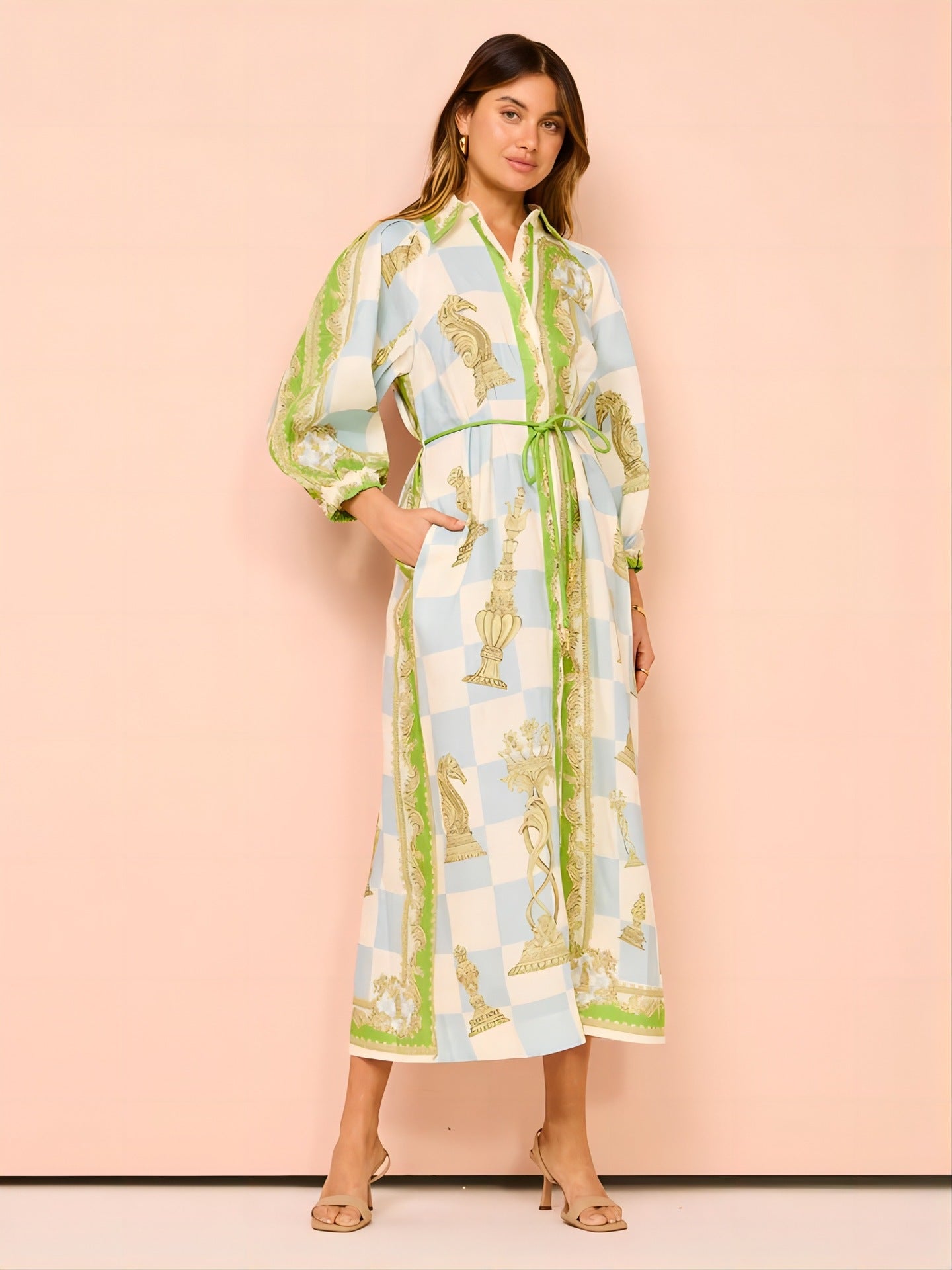 Versace Print Dress