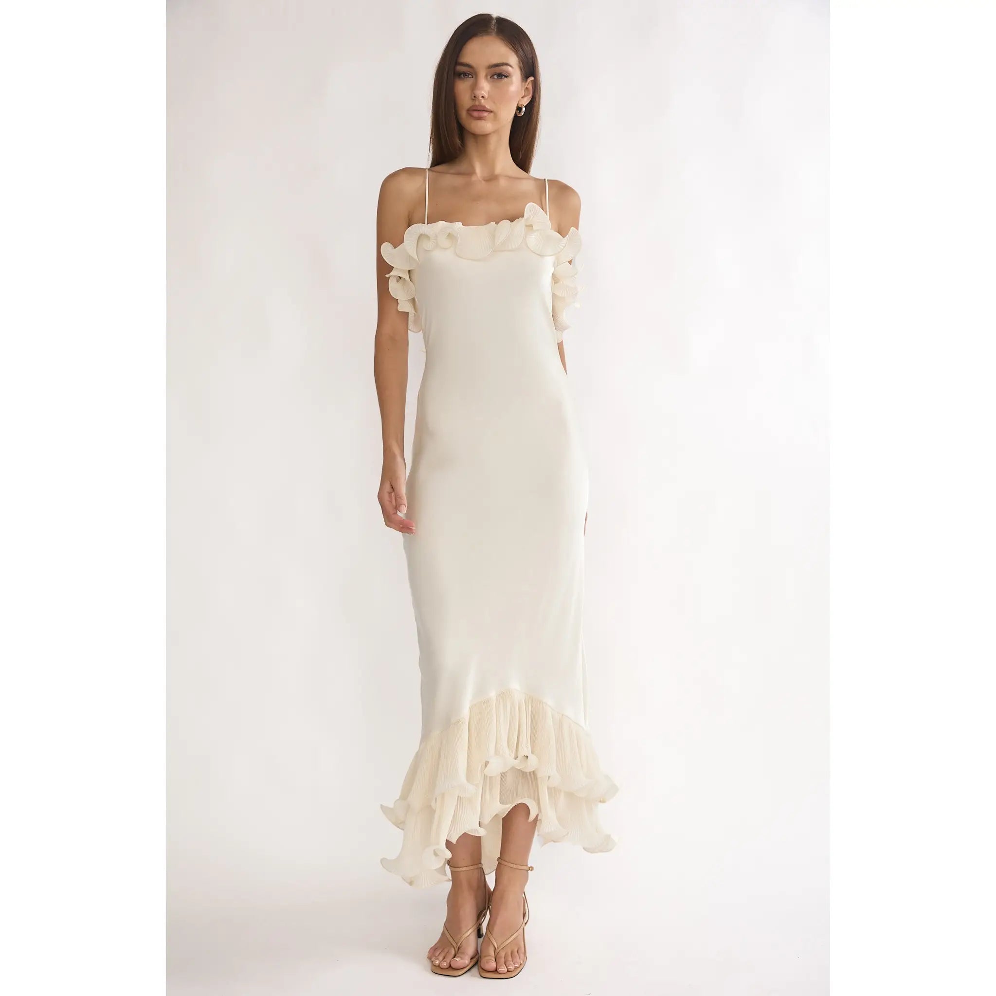 Ruffle Midi Dress