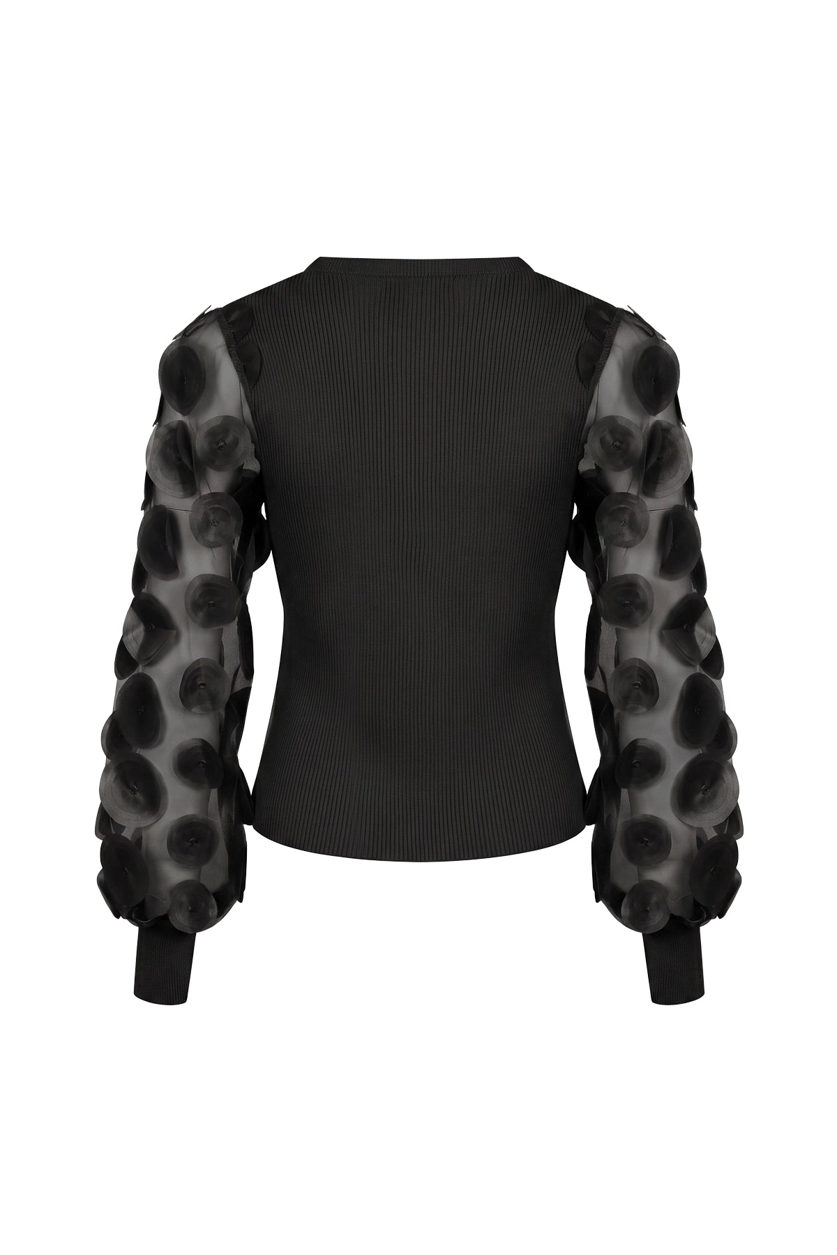 Long Sleeve Top with Mesh Detail