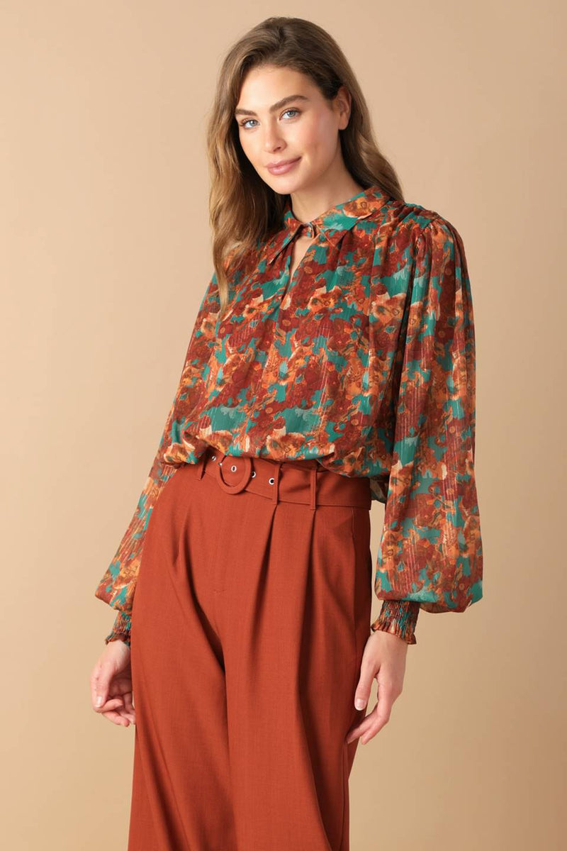 Woven Fall Blouse