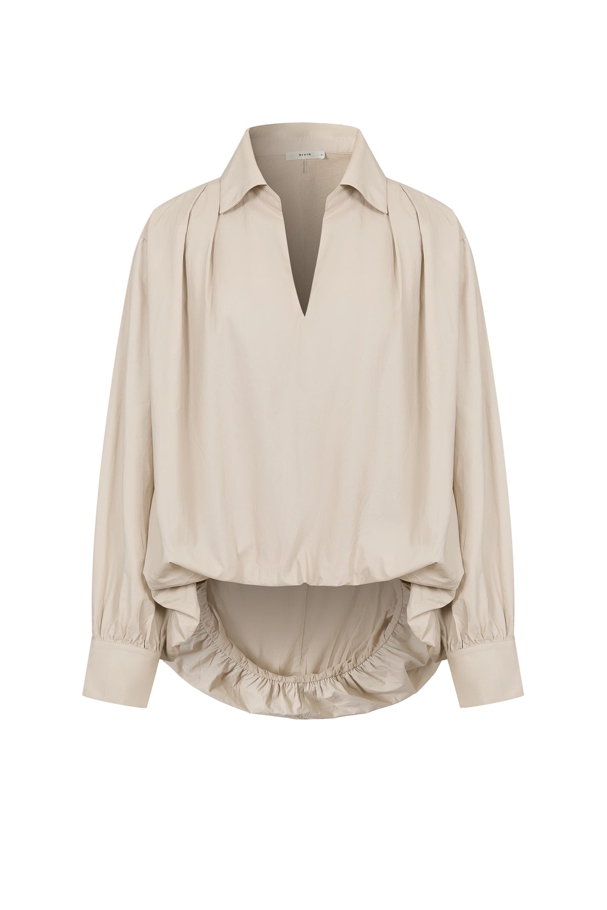Woven Bubble High Low Shirt
