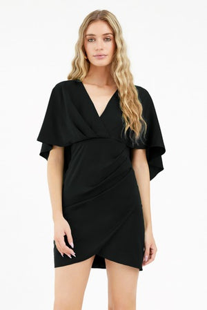 Julia Cape Black Dress