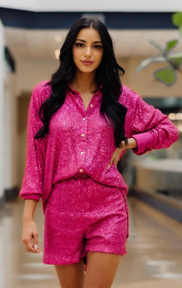 Sequin Pink Set