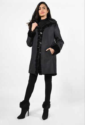 FrankLyman Reversible Fur Coat