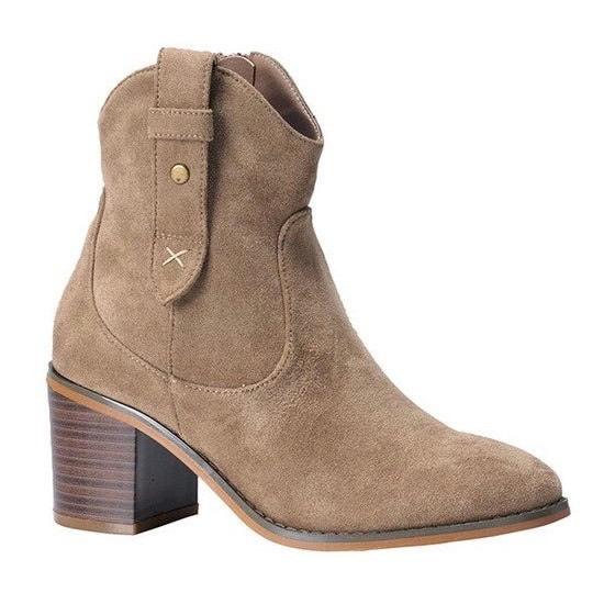 Taupe ankle boots