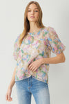Multi floral blouse